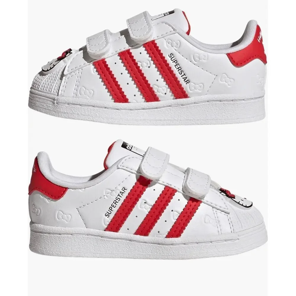 NIB❤️Adidas X Hello Kitty Superstar Kids Sneaker shoes sz2.5